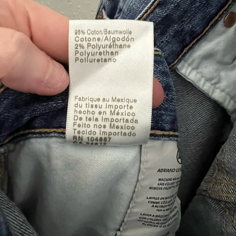 AG Denim Slouchy Slim Fit Ex-Boyfriend Slim in Size 32R New - Picture 6 of 8